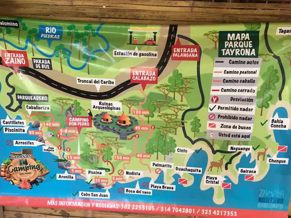 Tayrona-National-Park-Map