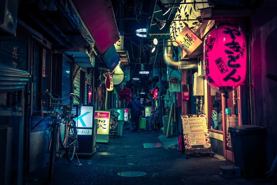 Golden-Gai-Shinjuk-Tokyo At Night