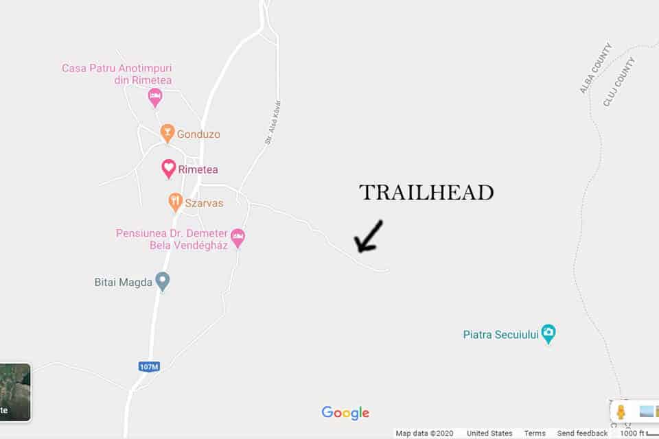 Piatra-Secuiului-Trailhead