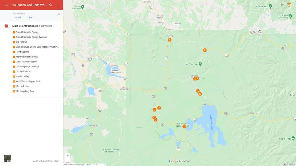 13 BEST Things To Do In Yellowstone - Map Of The Best Attractions In Yellowstone