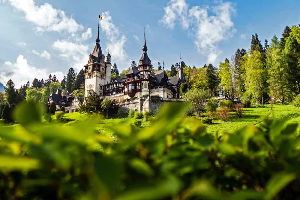 Peles-Castle-In-Spring