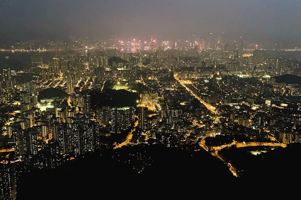 Lion Rock Night Hike View