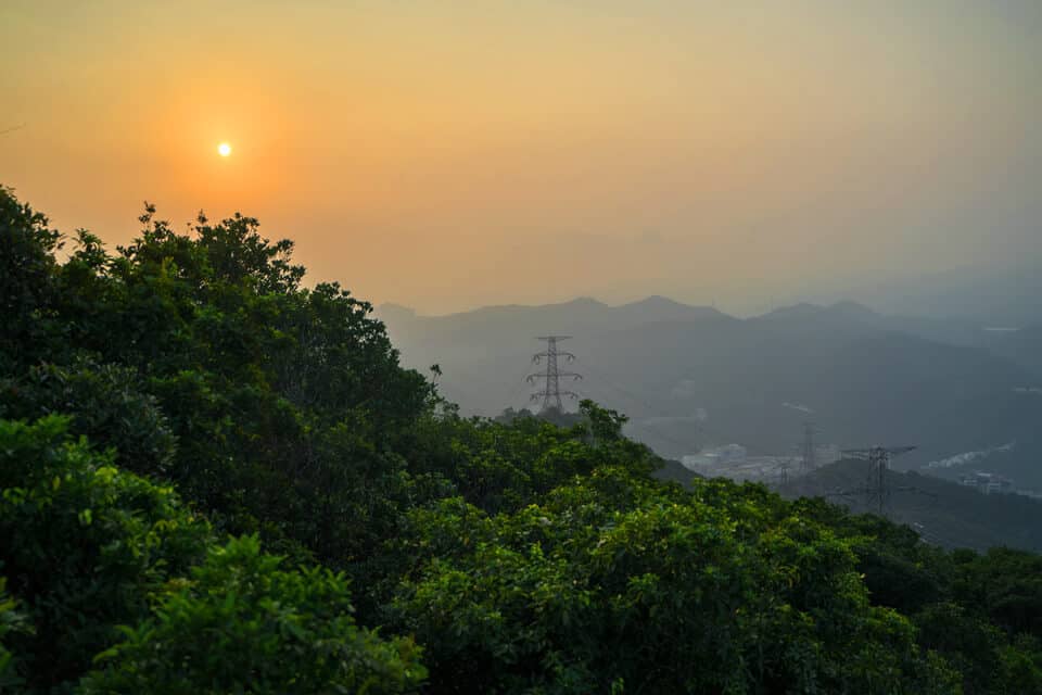 Sunset At Lion Rock