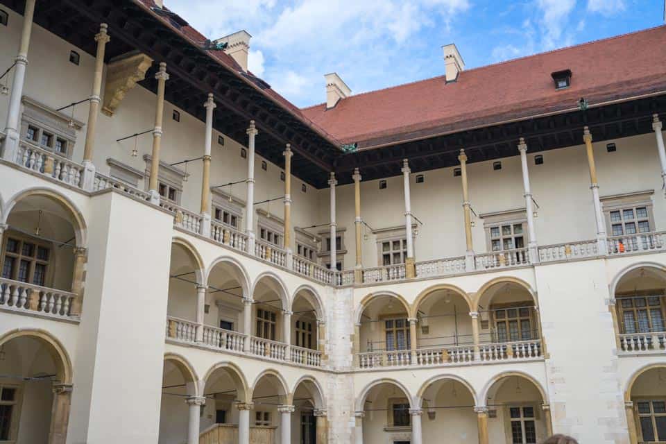 Wawel Castle Arcaded Courtyard Krakow Trip