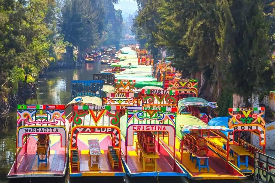 Mexico City Xochimilco Trajineras Boats