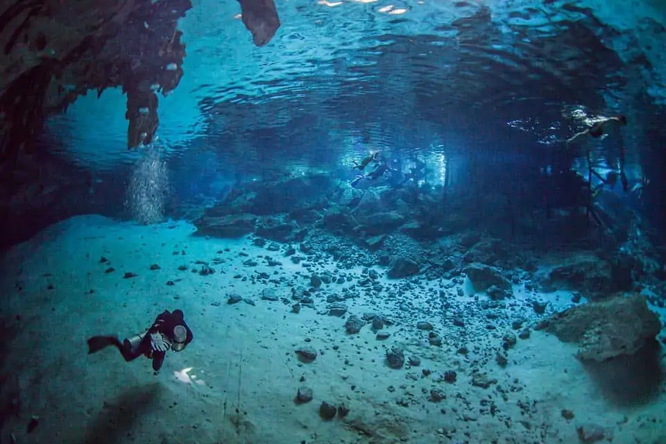Tulum Cave Cenote Dos Ojos For Diving