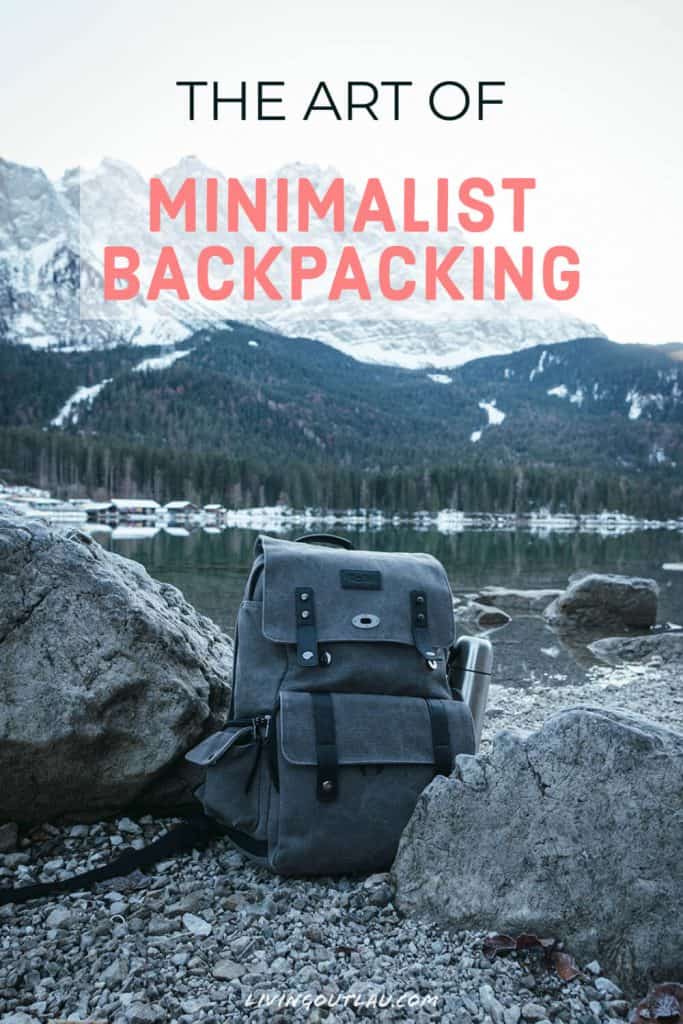 Backpacking Minimalist Pinterest