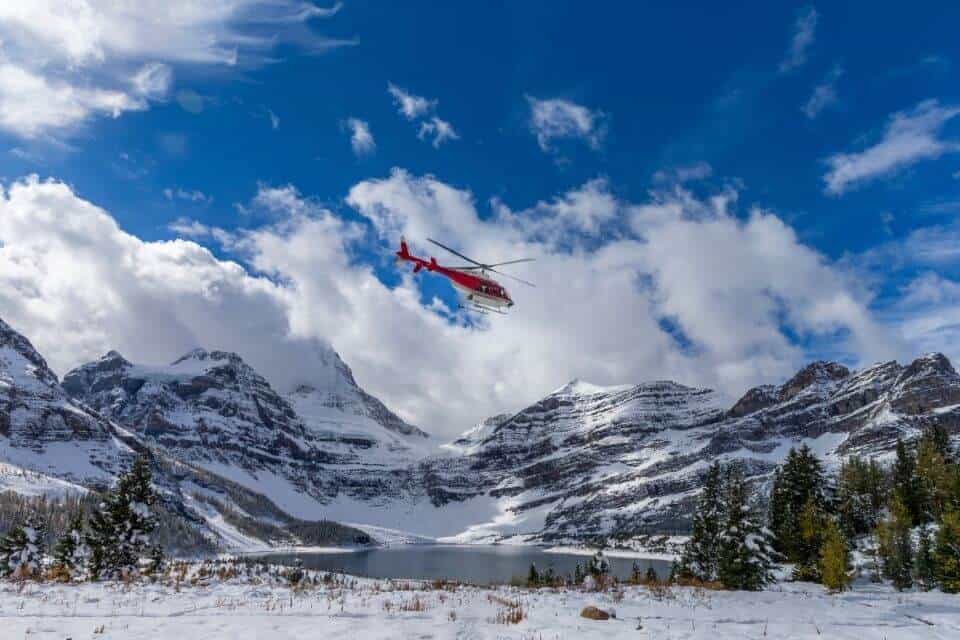 Helicopter Ride Canadian Rockies Banff