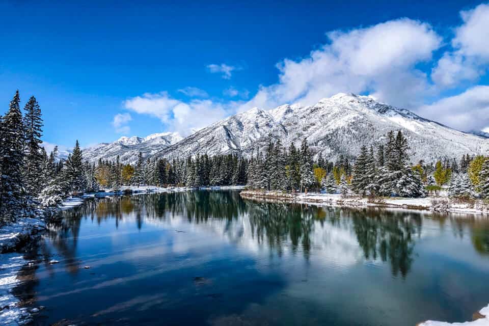 Mount Norquay from Banff Central Park