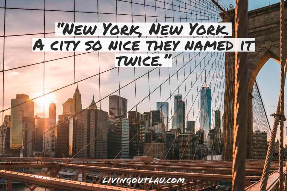 Funny New York City Instagram Captions