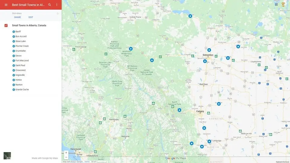 Map-of-Small-Towns-in-Alberta-Canada