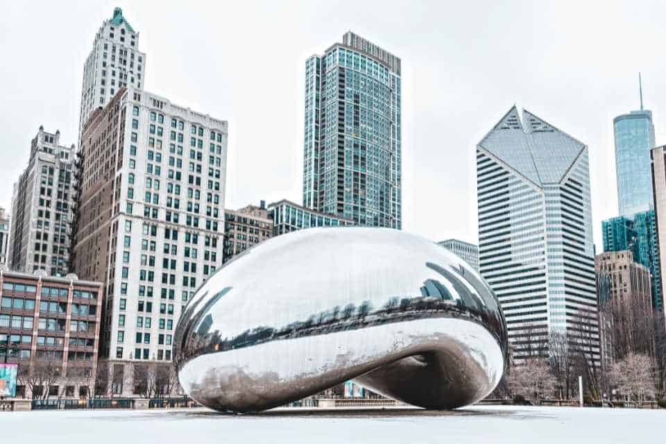 Cloud Gate Man Made Landmark in North America