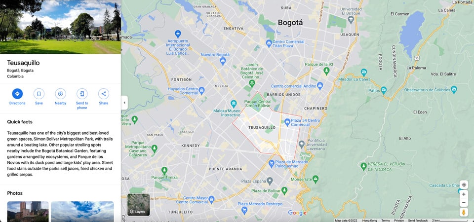 Teusaquillo-Neighborhood-Bogota-Map