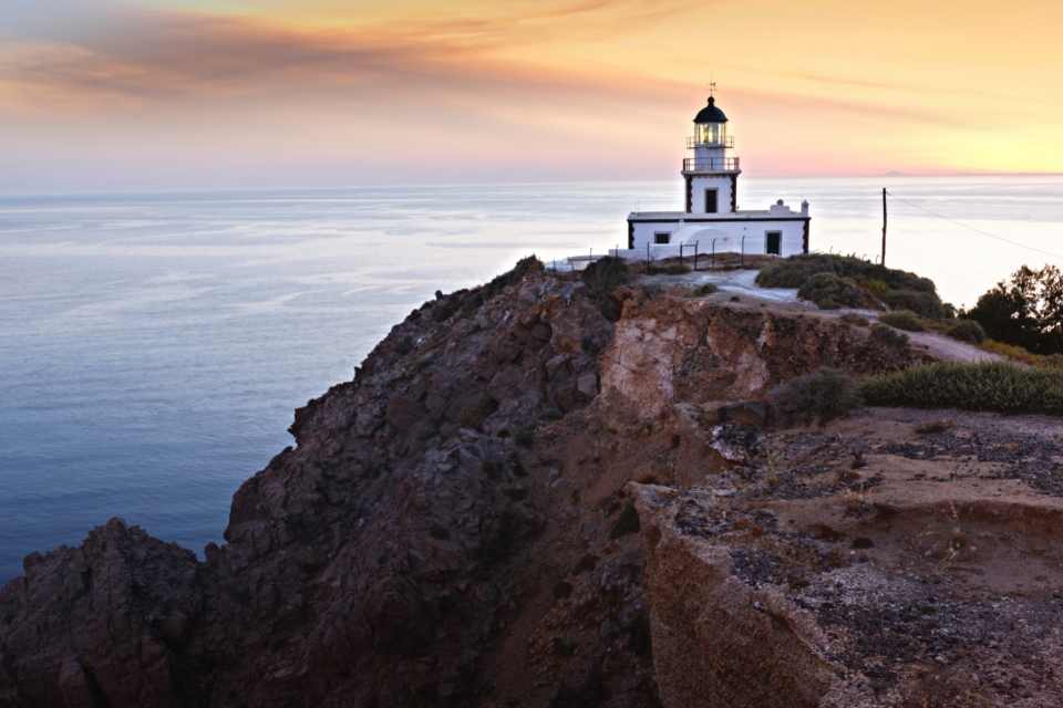 Akrotiri Lighthouse Famous Buildings In Greece