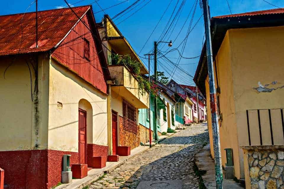 Flores Guatemala Colonial Streets