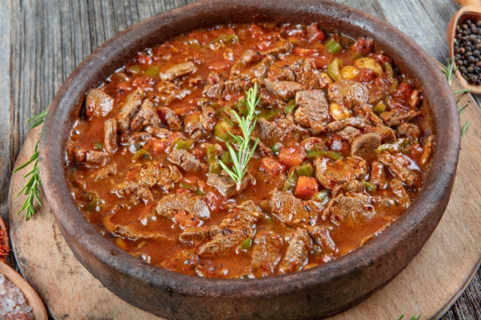 Turkish Guvec Claypot Traditional Food