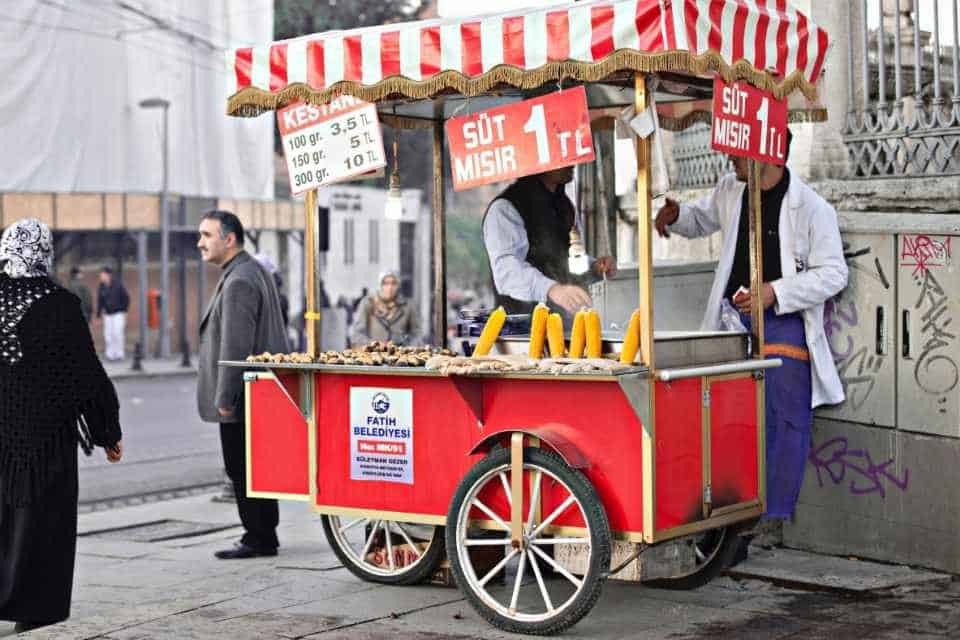 Turkish Istanbul Street Food Carts