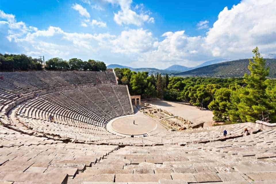ancient theatre of the asklepieion Epidaurus