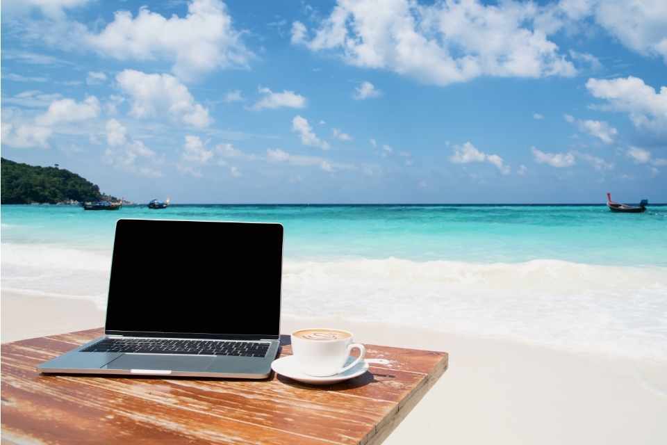 Workation on Beach